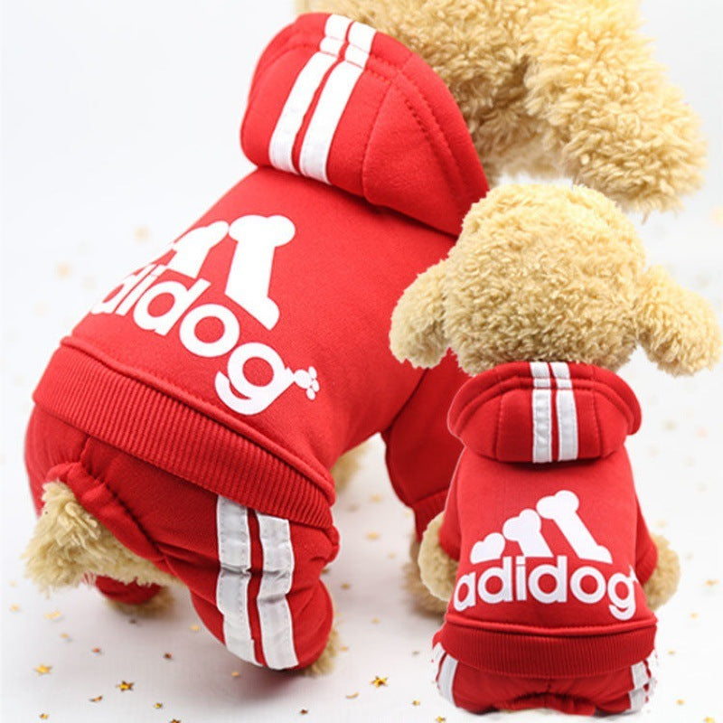 Autumn And Winter New Four-Legged Dog Clothes Teddy Bichon Hiromi Winter Clothes Thickened Pet Clothes Cute