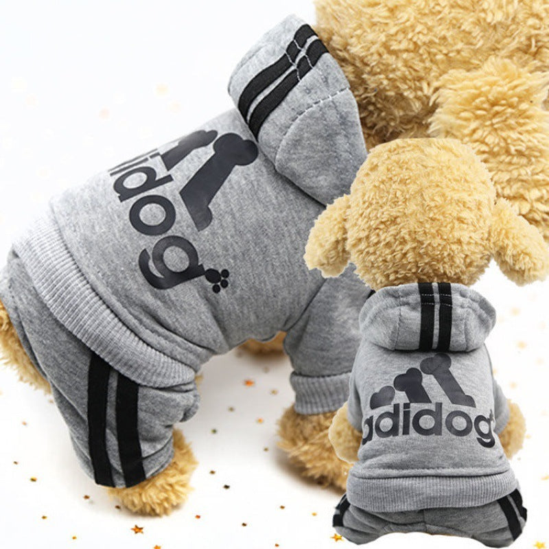 Autumn And Winter New Four-Legged Dog Clothes Teddy Bichon Hiromi Winter Clothes Thickened Pet Clothes Cute