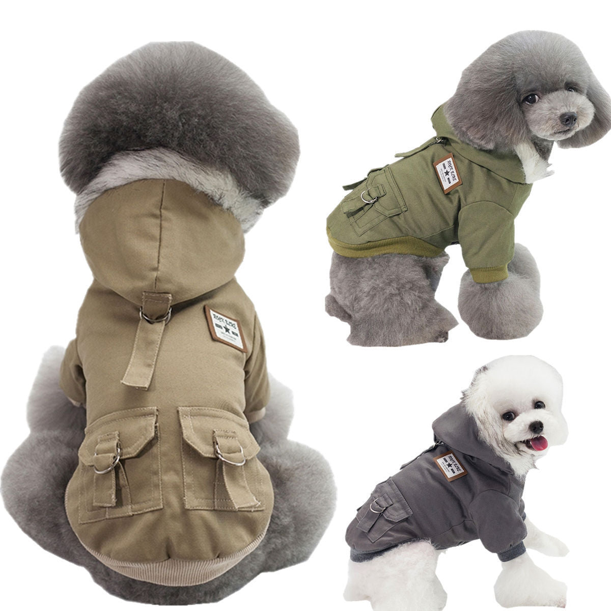 Pet clothes military coat