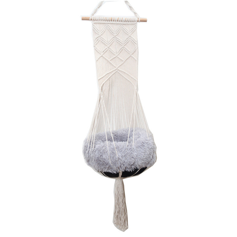 Pet Swing Cage Handmade Macrame Four Seasons Available