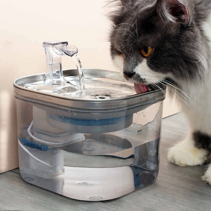 宠物猫狗不锈钢自动循环饮水机智能饮水器宠物配件