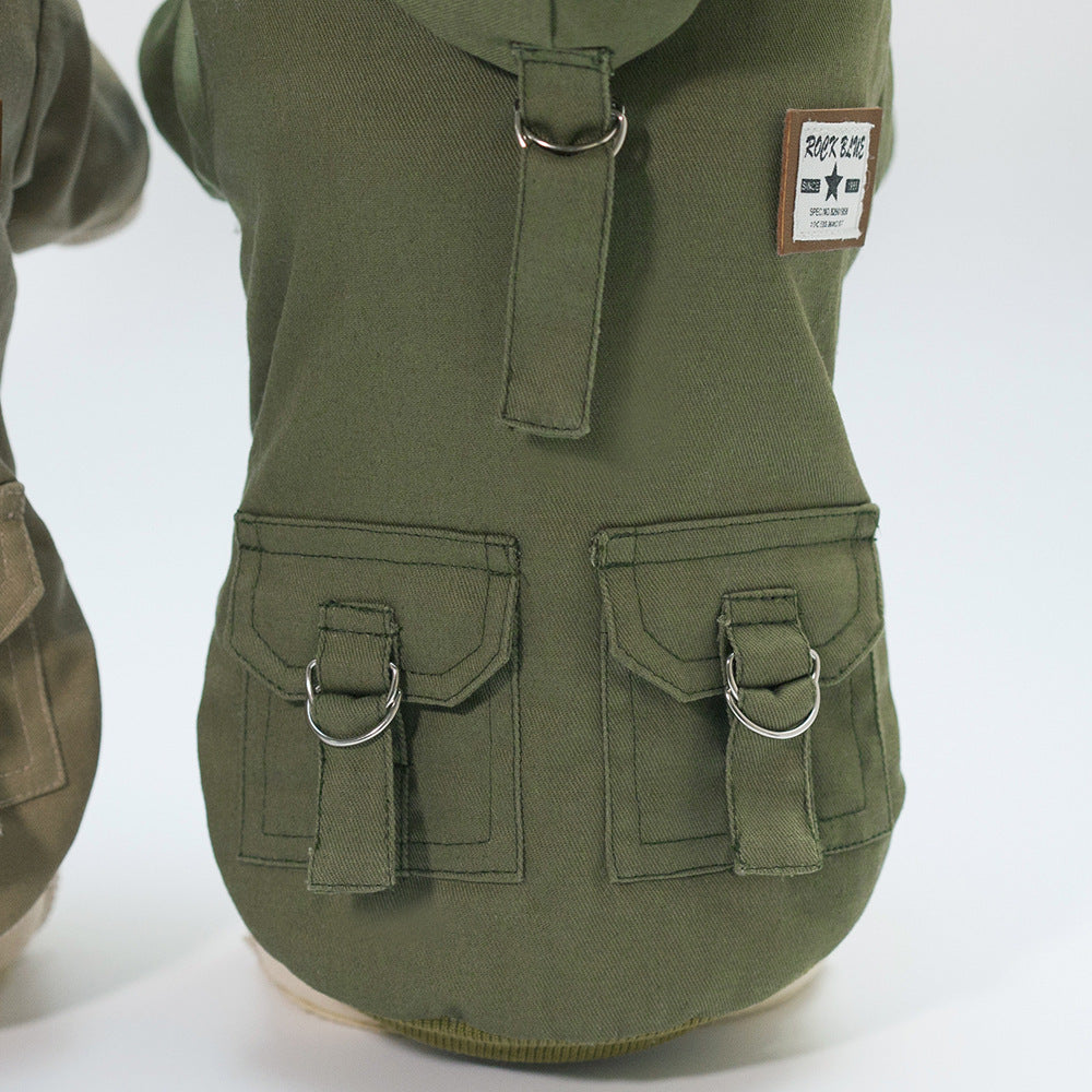 Pet clothes military coat