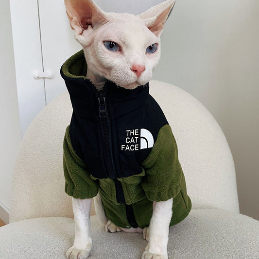 无毛猫衣服 保暖宠物猫衣服