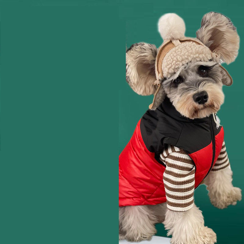 Dog Clothes Thick Warm Down Vest Autumn And Winter Clothes