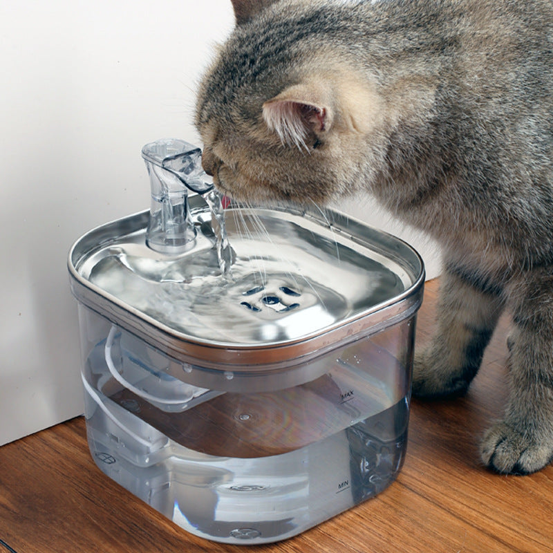 宠物猫狗不锈钢自动循环饮水机智能饮水器宠物配件